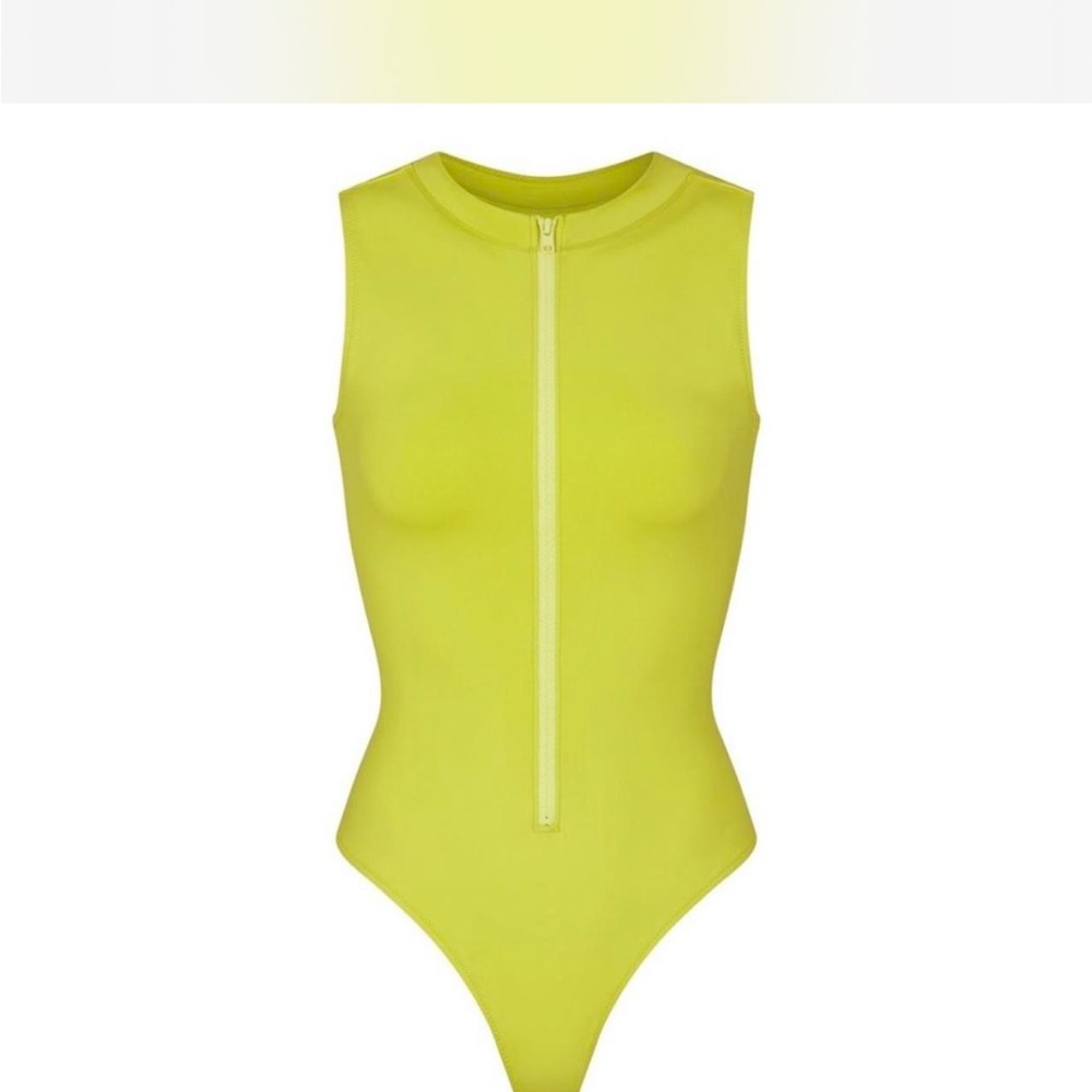 SKIMS Neon Yellow One Piece Swimsuit